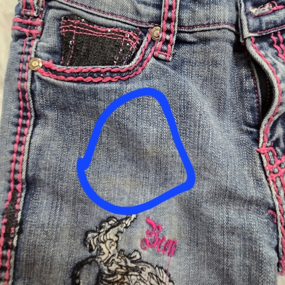 Embroidered Blue Jeans for Women - Picture 15 of 16